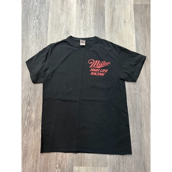 Vtg Miller Lite Racing Junk Food Tees Champagne of Beers Junk Food Tees Size S - Picture 1 of 3